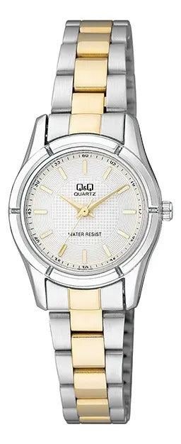 Reloj Q&q Metal Dama 28mm Q877j401y - Dorado