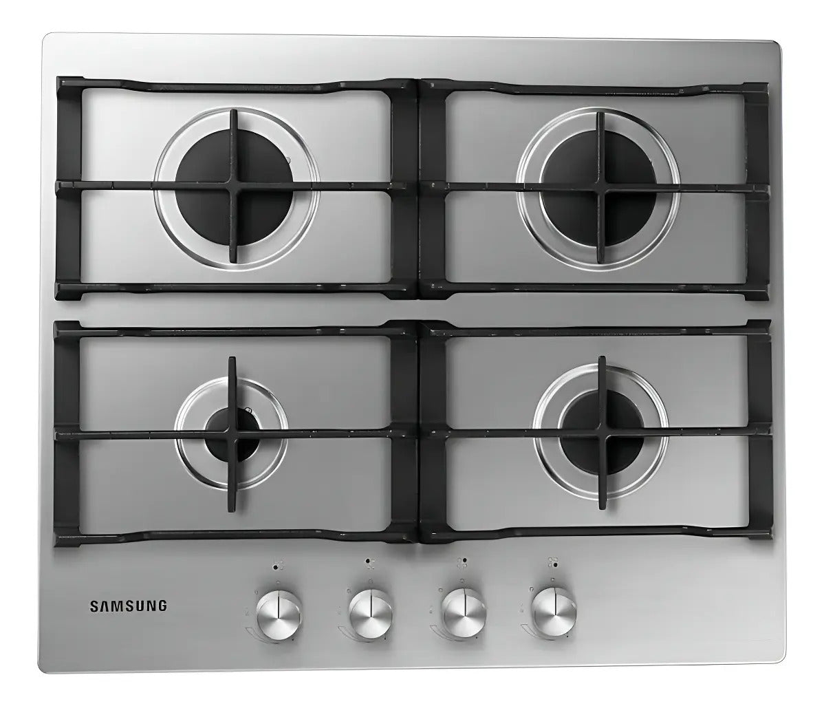Anafe A Gas Samsung 4 Hornallas Inox Sana64h3010as Plateado