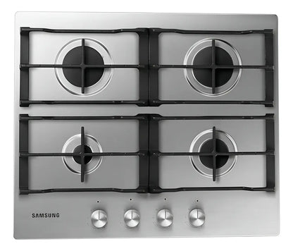 Anafe A Gas Samsung 4 Hornallas Inox Sana64h3010as Plateado