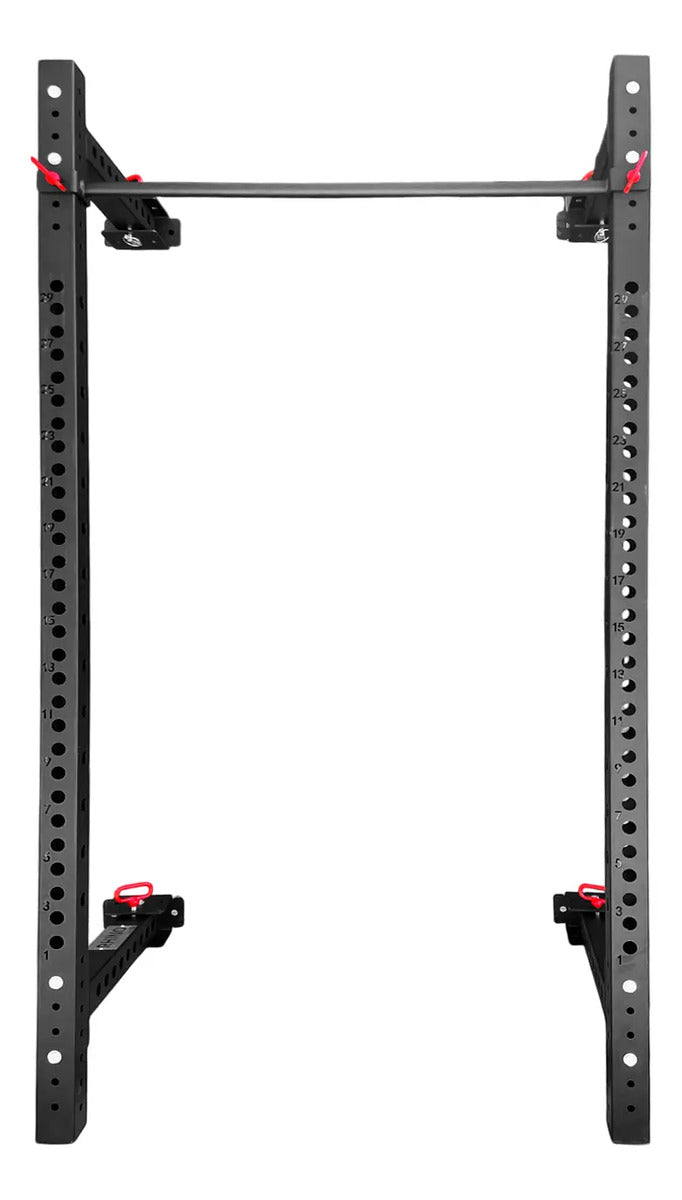 Power Rack On Wall Plegable Multifunción Rhino Negro