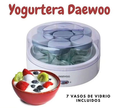 Yogurtera Eléctrica Daewoo + Recetario - Blanco