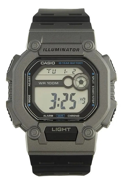 Reloj Casio W-737h-1a2 Digital Crono D/hora Alarma Gris Oscuro