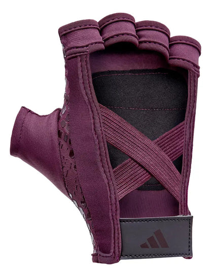 Guantes De Entrenamiento Mujer Bordo adidas Fitness Talle M Geométrico