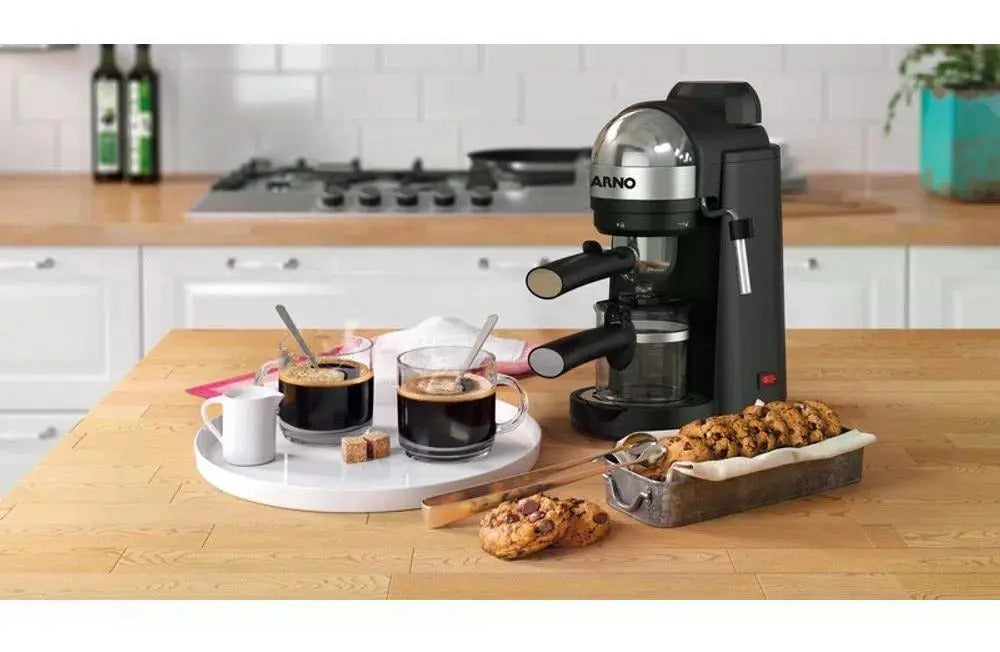 Cafetera Arno Mini Espresso - Negro/acero Inoxidable