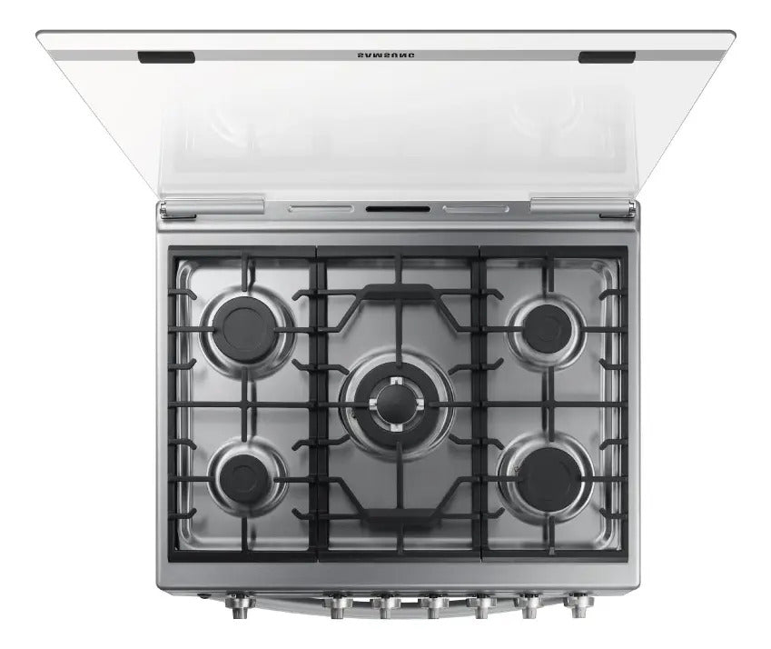 Cocina Samsung A Gas 5 Hornallas 115 L Inox Sanx52a7422cs Qo Espejado