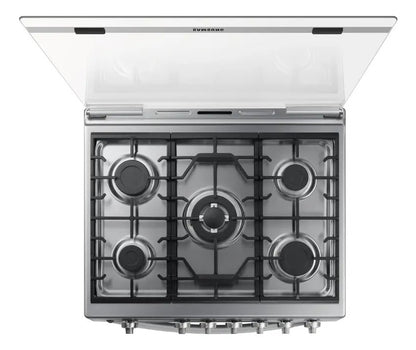Cocina Samsung A Gas 5 Hornallas 115 L Inox Sanx52a7422cs Qo Espejado