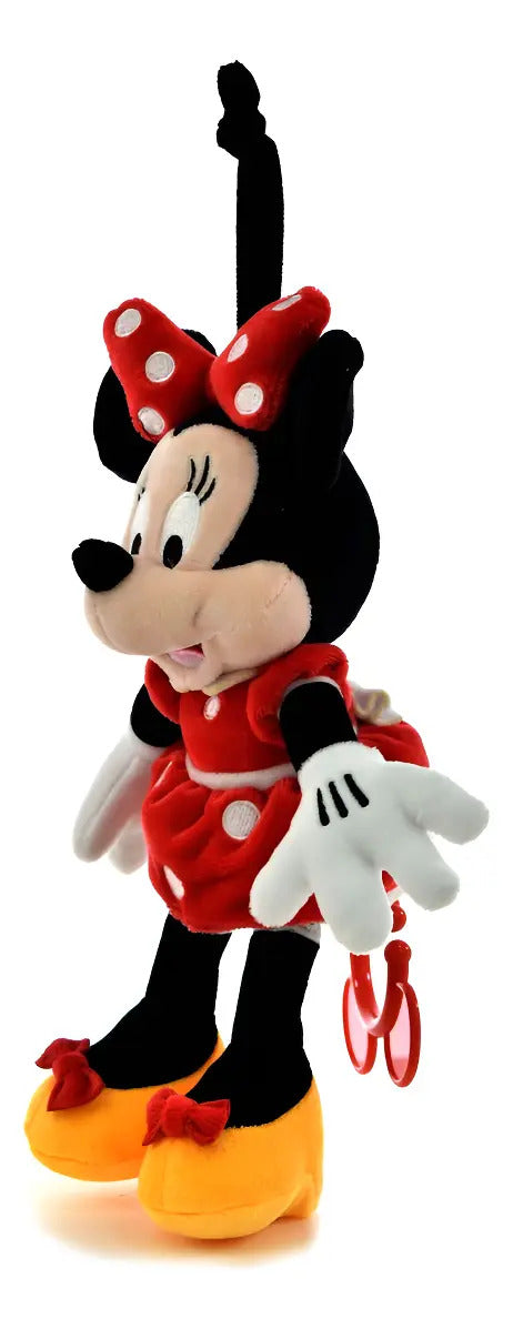 Peluche Minnie Mouse Dormidera Musical - Negro;rojo;blanco;amarillo