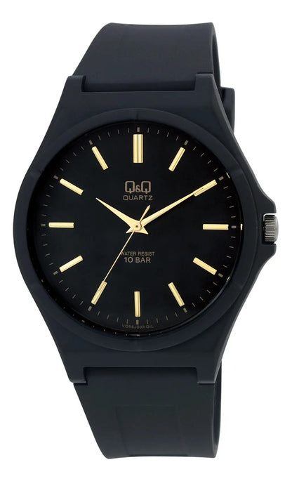 Reloj Q&q Silicona Hombre 40mm Vq66j003y - Negro