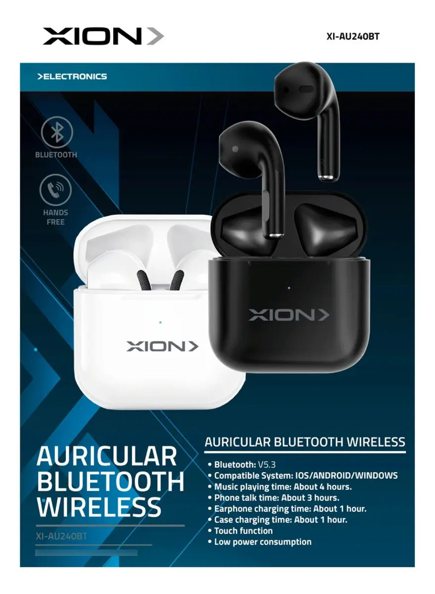 Auriculares Inalámbricos In-ear Xion Xi-au240bt - Blanco