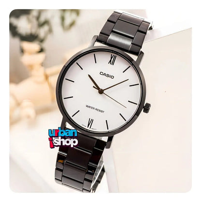 Reloj Casio Hombre Metal 40mm Mtp-vt01b-7b - Negro