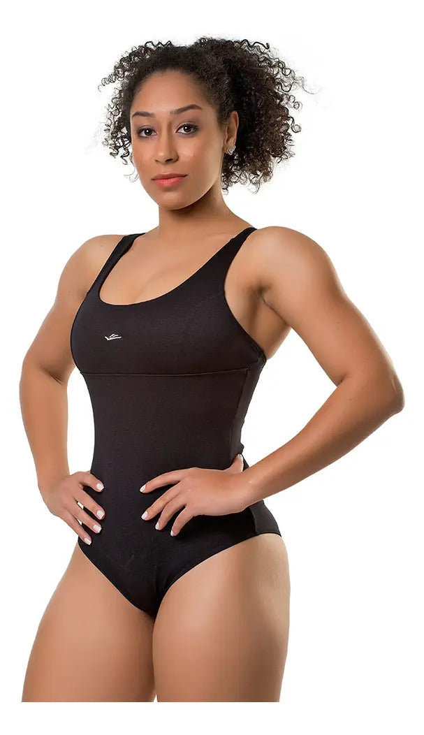 Malla Natación Dama Entera Playa Calidad Elite - Negro Xxxl