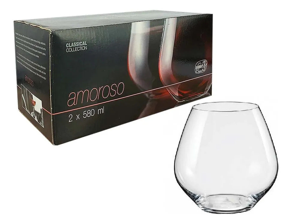 Set Copas Sin Pie Amoroso 580 Ml X2 Bohemia