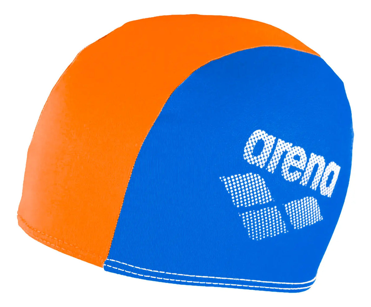 Gorra De Natación Polyester Jr 6 A 12 Años Arena - Celeste Y Naranja Junior