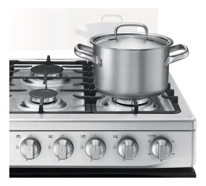 Cocina Samsung A Gas 6 Hornallas Sanx52a5411cs - Negro