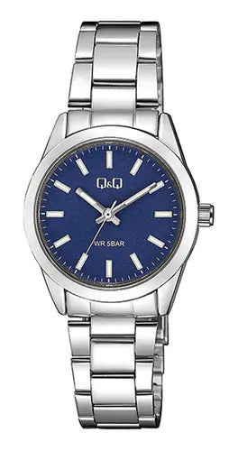 Reloj Q&q Metal Dama 30mm Q82a-002py - Plateado