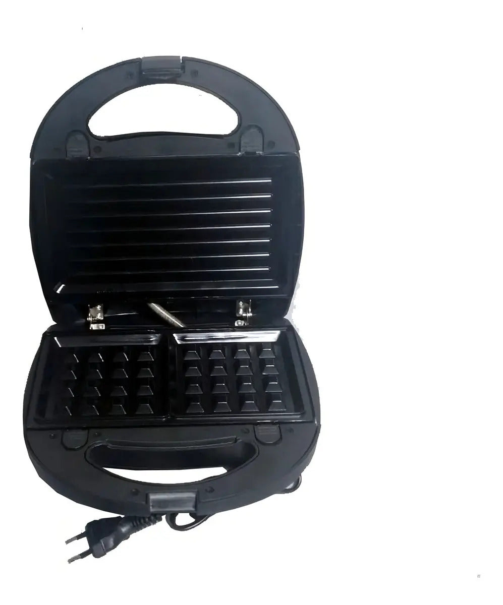 Sandwichera Waffle Grill Xion 3 En 1 Xi-sw31 - Negro