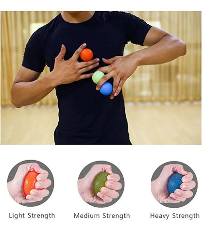 Pelotas X3 Hand Grip Ejercitador De Antebrazo Livepro Tres