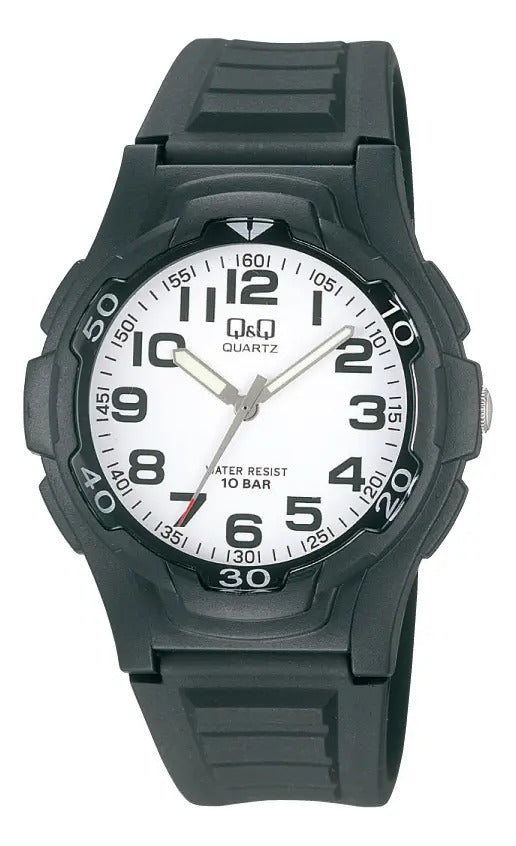 Reloj Q&q Silicona Hombre 40mm Vp84j001y - Negro