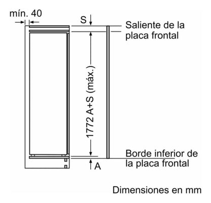 Heladera Integrable Panelable Bosch Kir81add0 - Blanco