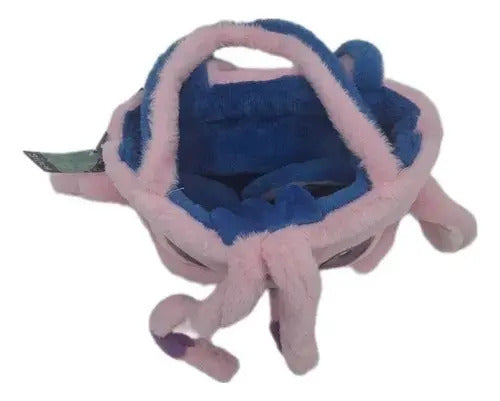 Bolso Reversible Stitch Y Angela 22cm Phi Phi Toys Azul/rosa