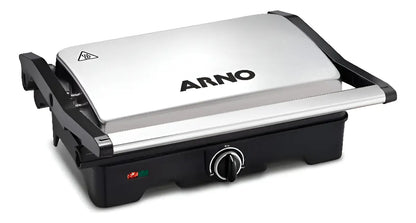 Sandwichera Arno Dual Acero Inoxidable 1100w - Gris