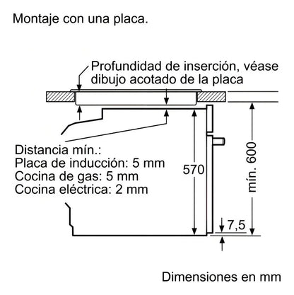Horno Empotrable Eléctrico Bosch Hba5740s0 71l - Acero Inoxidable