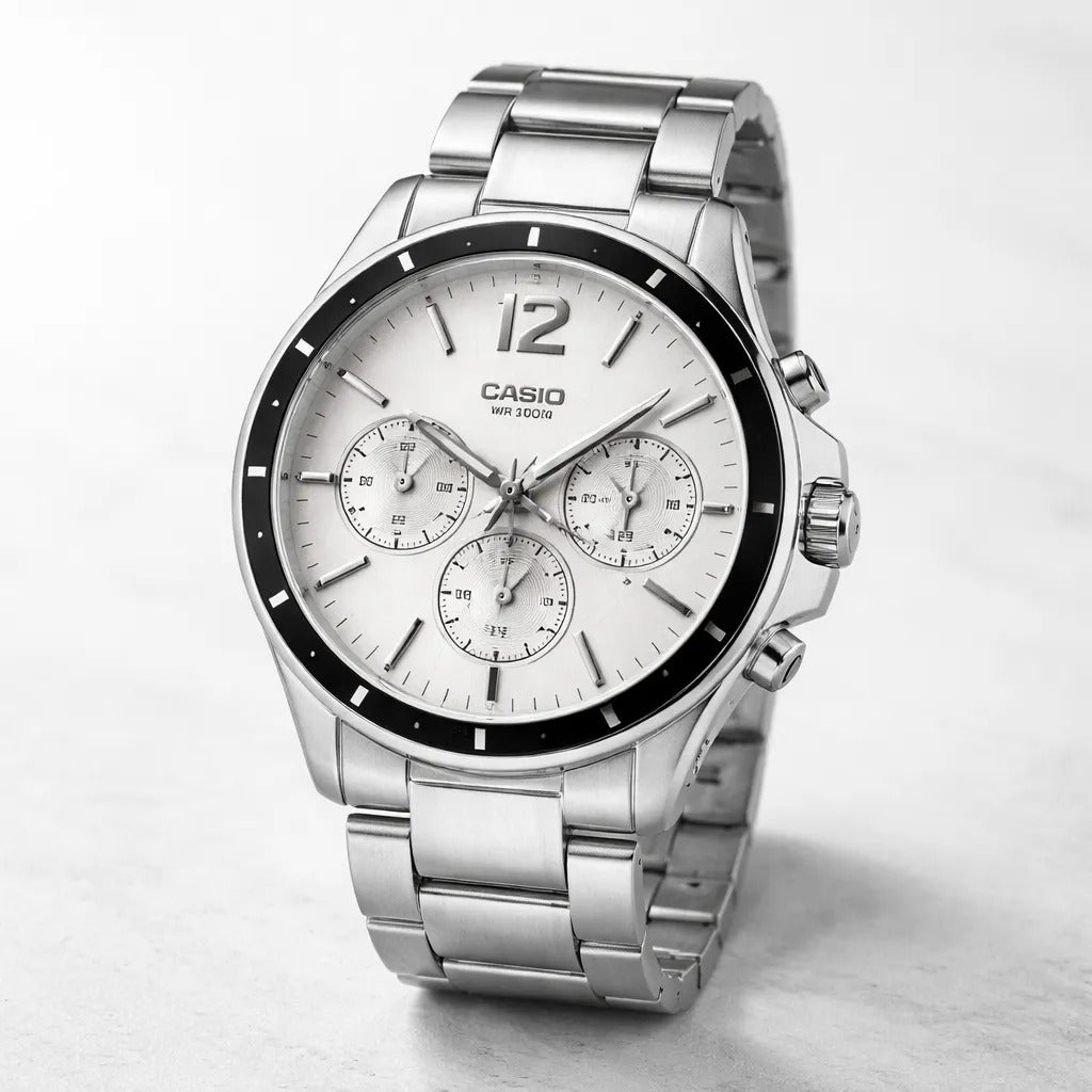 Reloj Casio Metal Hombre Mtp-1374d-7a - Plateado