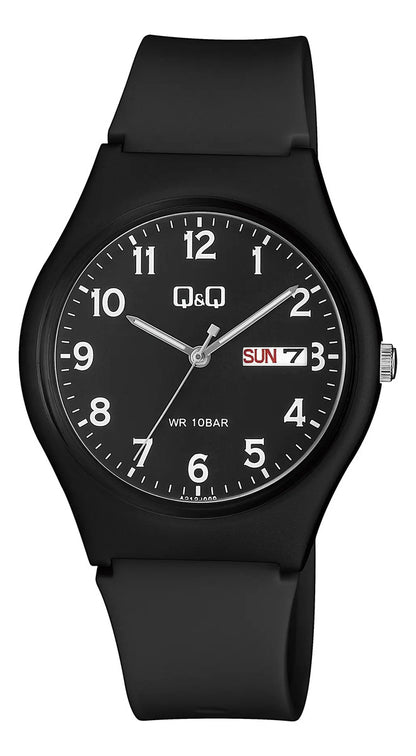 Reloj Q&q Silicona Hombre 38mm A212j004y - Negro