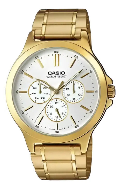 Reloj Casio Hombre Metal 41mm Mtp-v300g-7a - Dorado