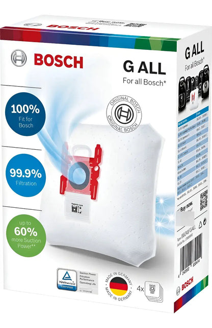 Bolsa De Aspiradora Bosch 4 Uds 5 L Bbz41fgall
