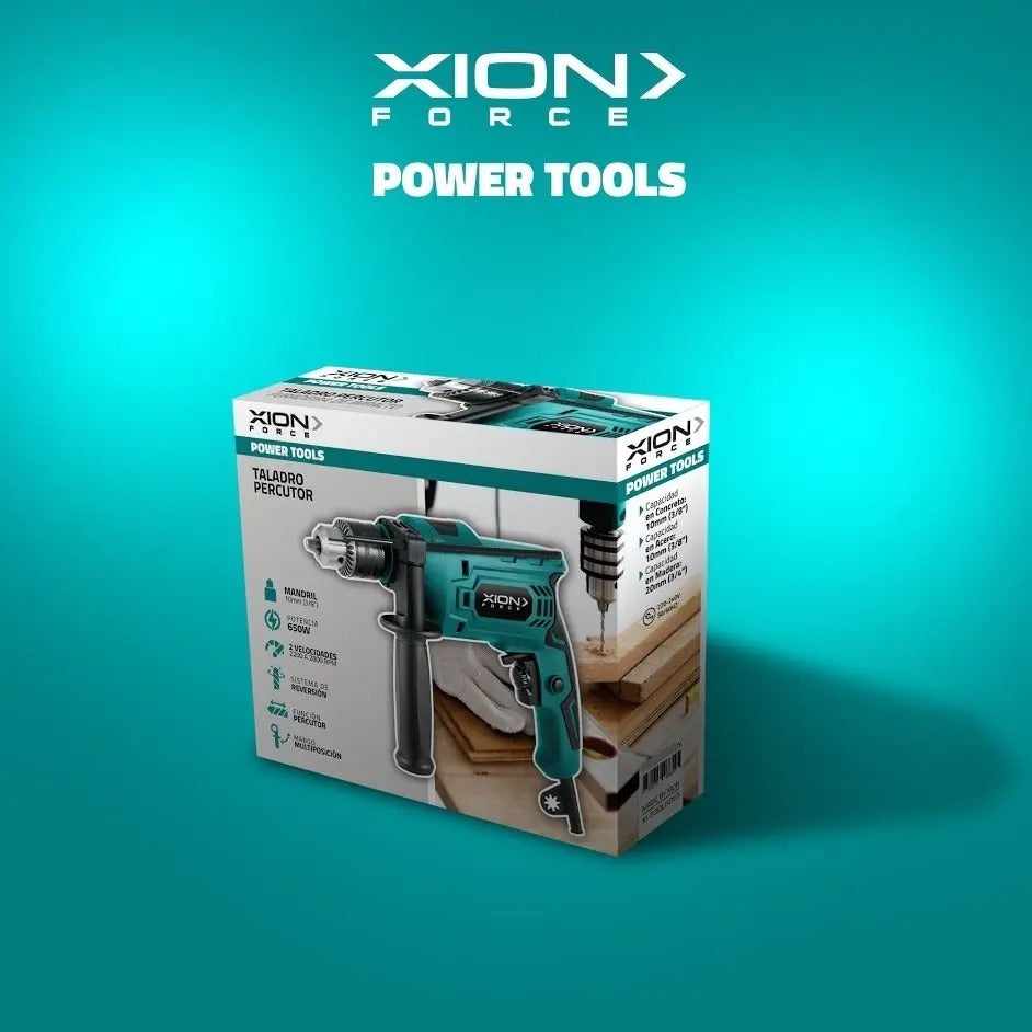 Taladro Percutor Xion 650w Xi-toolhd65 - Verde 50
