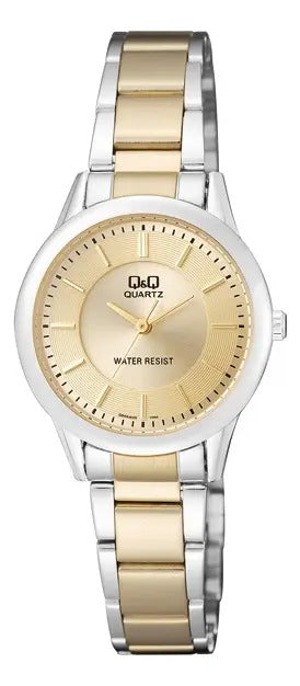 Reloj Q&q Metal Dama 30mm Q949j400y - Dorado