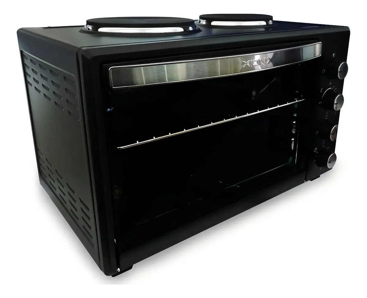 Horno Eléctrico Xion 53 Lts Con 2 Discos Xi-he53 - Negro