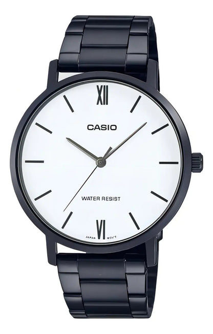 Reloj Casio Hombre Metal 40mm Mtp-vt01b-7b - Negro