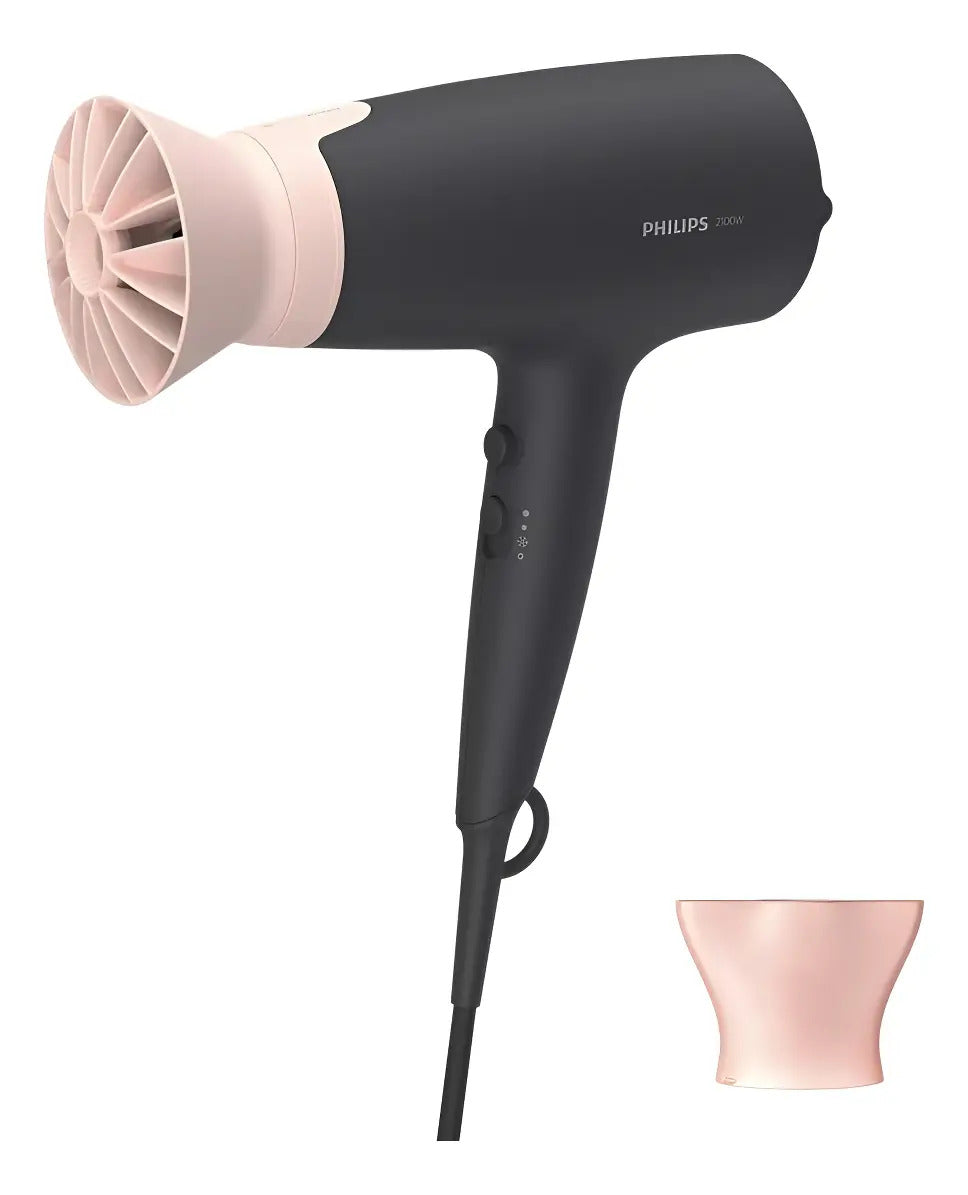 Secador De Pelo Philips 2100w Bhd350/10 - Negro/rosa
