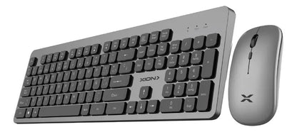 Combo Mouse Y Teclado Inalám Recargable Xion Xi-kbcombow3 Qo Gris