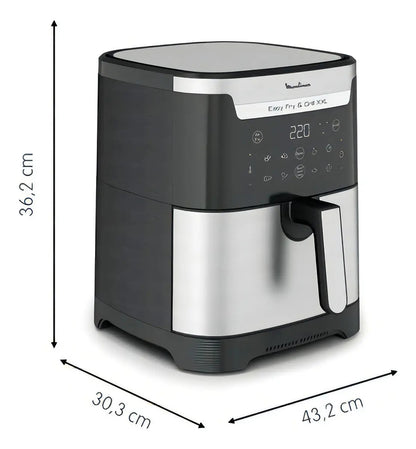 Freidora De Aire Moulinex Easy Fry & Grill Xxl 6,5lts Gris Oscuro