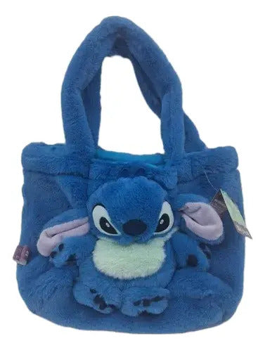 Bolso De Peluche Stitch 28cm Phi Phi Toys - Azul