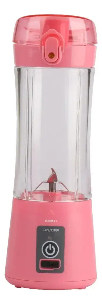 Licuadora Personal Inalámbrica Usb Xion 380ml Xi-li6 Rosa