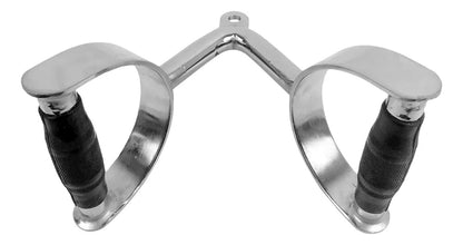 Estribo En V Macizo Para Polea Doble Agarre Rhino - Gris