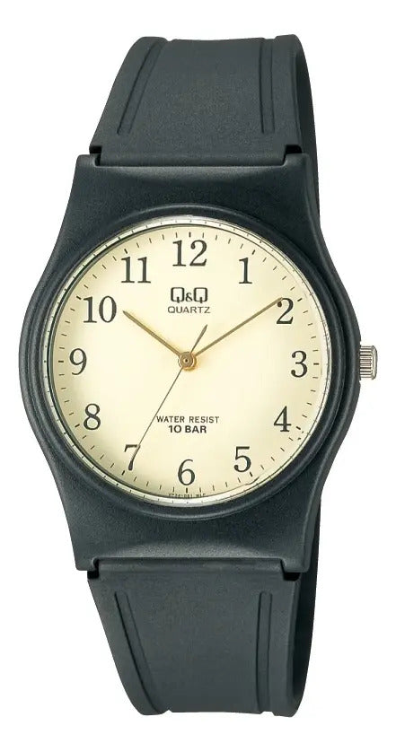 Reloj Q&q Silicona Hombre 33mm Vp34j001y - Negro