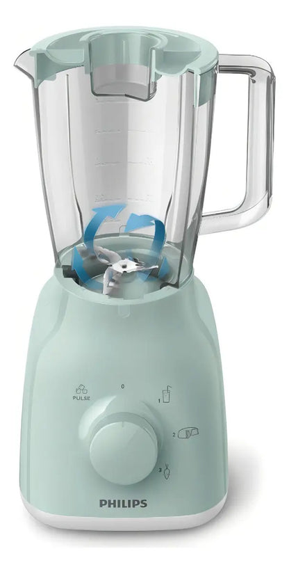 Licuadora Philips 550w 1,25 Lt 2 Vel Hr2125/80 - Verde Agua