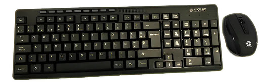Combo Mouse Y Teclado Inalámbricos Ripcolor - Negro