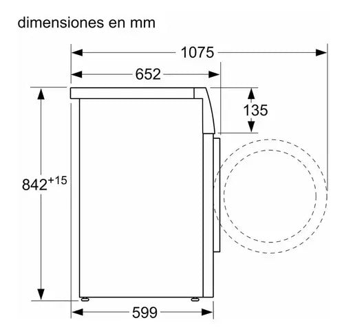 Secarropas De Condensación Bosch 7 Kg - Blanco