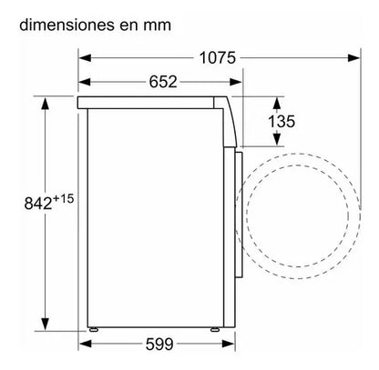 Secarropas De Condensación Bosch 7 Kg - Blanco