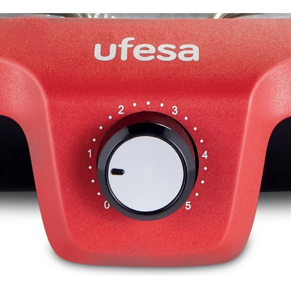 Parrilla Barbacoa Eléctrica Ufesa 2300w Bb7640 - Negro/rojo