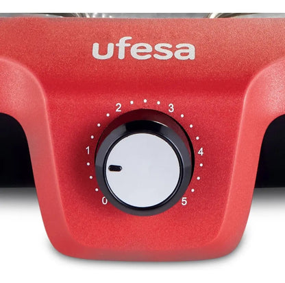 Parrilla Barbacoa Eléctrica Ufesa 2300w Bb7640 - Negro/rojo