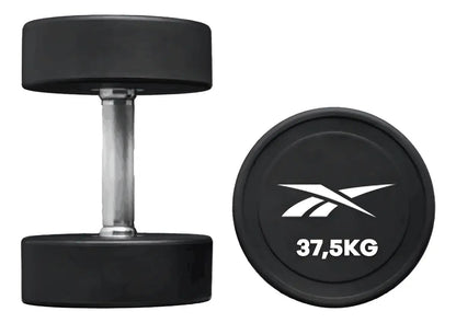 Mancuerna Redonda Cpu 37,5kg Reebok - Negro