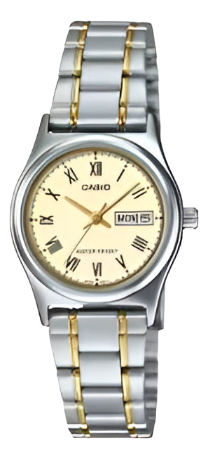 Reloj Casio Metal Dama 25mm Ltp-v006sg9b - Plateado