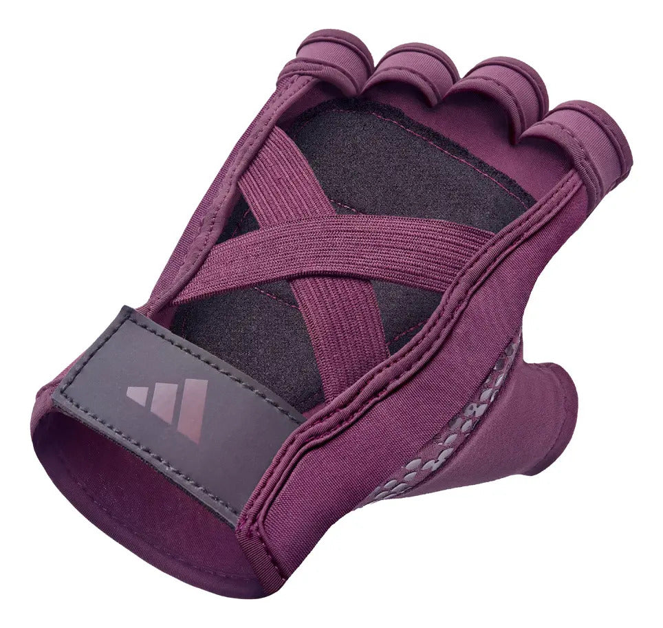 Guantes De Entrenamiento Mujer Bordo adidas Fitness Talle M Geométrico